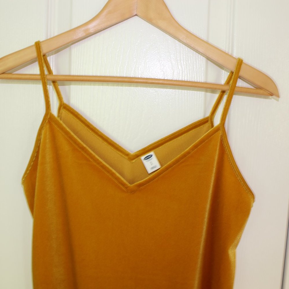 NWOT Gold Velvet Tank - Picture 2 of 5